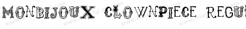 Monbijoux Clownpiece Regular字体转换